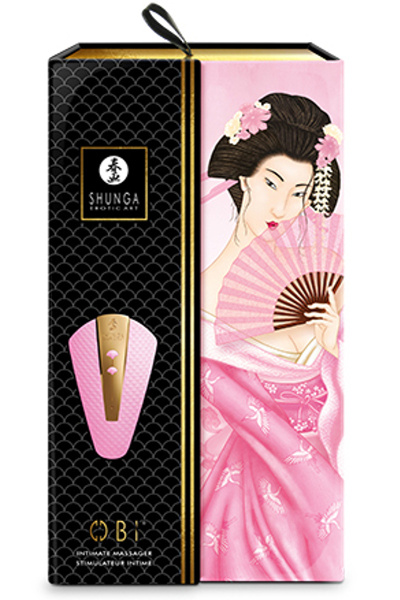 Shunga - obi intimate massager light pink - afbeelding 2