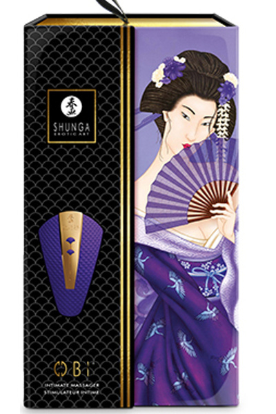 Shunga - obi intimate massager purple - afbeelding 2